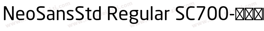 NeoSansStd Regular SC700字体转换
